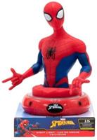 Yomonda Nachttischlampe 3D Figur Spiderman blau/rot