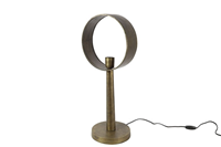 Countryfield Moderne brass ''Largo'' tafellamp hoog  E27 M - L30xB23xH68 cm