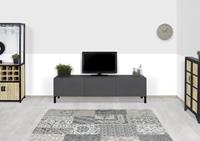 Steigerhouttrend Betonlook TV meubel Vadis met industriele poten