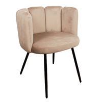 Steigerhouttrend High five chair velvet - zand