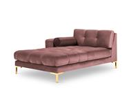 Cosmopolitan Design | Chaise longue Bali Gold hoek links velvet