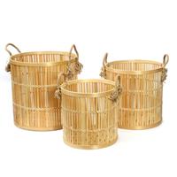 Bazar Bizar | Set mit 3 Körben Bamboo