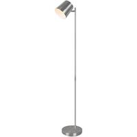 BES LED Led Vloerlamp - Trion Blade - 4w - Warm Wit 3000k - Dimbaar - Rond - Mat Nikkel - Aluminium