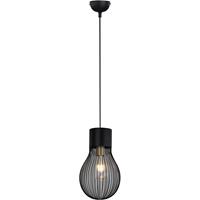 BES LED Led Hanglamp - Hangverlichting - Trion Divo - E27 Fitting - 1-lichts - Rond at Zwart - Aluminium