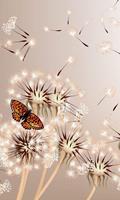 Dimex Dandelions and Butterfly Vlies Fotobehang 150x250cm 2-banen