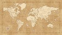 Komar Vintage World Map Vlies Fotobehang 500x280cm 10-banen