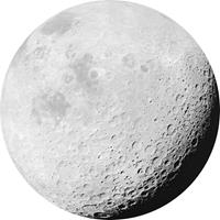 Komar Luna Vlies Fotobehang 125x125cm rond