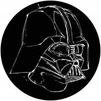 Komar Star Wars Ink Vader Zelfklevend Fotobehang 125x125cm rond
