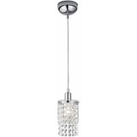BES LED Led Hanglamp - Hangverlichting - Trion Pocino - E14 Fitting - 1-lichts - Rond at Chroom - Aluminium