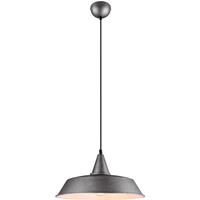 BES LED Led Hanglamp - Hangverlichting - Trion Wolta - E27 Fitting - 1-lichts - Rond - Antiek Nikkel - Aluminium