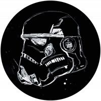 Komar Star Wars Ink Stormtrooper Zelfklevend Fotobehang 125x125cm rond