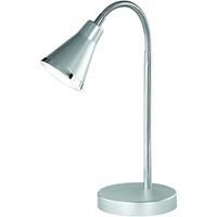 BES LED Led Tafellamp - Trion Arora - 3w - Warm Wit 3000k - Rond - Glans Titaan - Kunststof