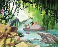 Komar Jungle Book Swimming with Baloo Fotobehang 368x254cm 8-delig