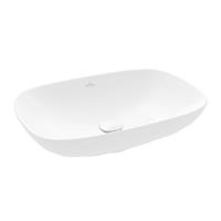 Villeroy & Boch Loop & friends opzetwastafel 56x38cm rechth z/o C+ stone white 4a4901rw