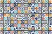 Dimex Vintage Tiles Vlies Fotobehang 375x250cm 5-banen