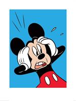 Pyramid Mickey Mouse Shocked Kunstdruk 60x80cm
