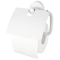 Haceka - Kosmos Toilettenpapierhalter mit Klappe 14,3x5x12,9cm Weiß