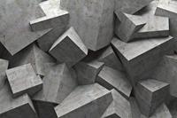 Dimex Concrete Cubes Vlies Fotobehang 375x250cm 5-banen