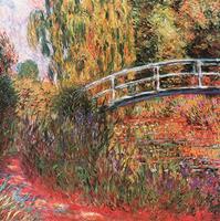 PGM Claude Monet - Ponte giapponese Kunstdruk 95x95cm