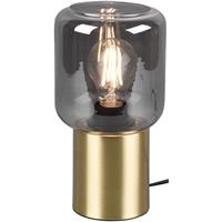 BES LED Led Tafellamp - Tafelverlichting - Trion Nikos - E27 Fitting - Rond at Goud - Aluminium