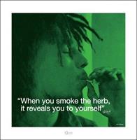 Pyramid Bob Marley iQuote Herb Kunstdruk 40x40cm
