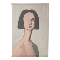 HKliving Wanddoek Woman Portrait by Sella Molenaar 2 x 100 x 70