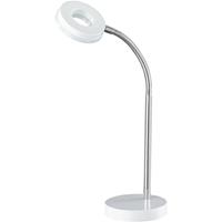 BES LED Led Tafellamp - Tafelverlichting - Trion Renny - 4w - Warm Wit 3000k - Rond at Wit - Aluminium