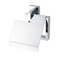 Haceka - Edge Toilettenpapierhalter mit Klappe 12,8x4,6x14,2cm Chrom