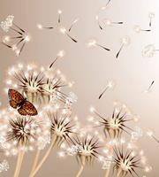 Dimex Dandelions and Butterfly Vlies Fotobehang 225x250cm 3-banen