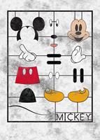 Komar Mickey Kit Vlies Fotobehang 200x280cm 4-banen