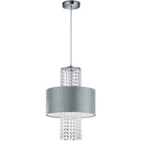 BES LED Led Hanglamp - Hangverlichting - Trion Kong - E27 Fitting - 1-lichts - Rond at Zilver - Aluminium