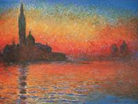 PGM Claude Monet - Crepuscolo Kunstdruk 80x60cm
