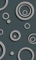 Dimex Metal Circles Vlies Fotobehang 150x250cm 2-banen