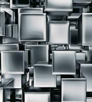 Dimex Metal Cubes Vlies Fotobehang 225x250cm 3-banen