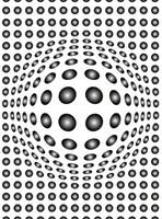 Wizard+Genius Dots Black And White Vlies Fotobehang 192x260cm 4-banen