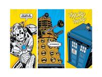 Pyramid Doctor Who Comic Sections Kunstdruk 80x60cm