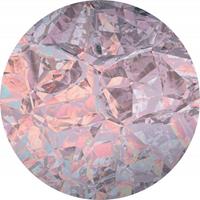 Komar Glossy Crystals Vlies Fotobehang 125x125cm rond