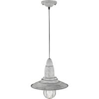 BES LED Led Hanglamp - Hangverlichting - Trion Fisun - E27 Fitting - Rond - Antiek Grijs - Aluminium