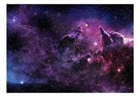 Artgeist Purple Nebula Vlies Fotobehang 100x70cm