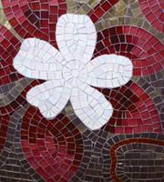 Dimex Red Mosaic Vlies Fotobehang 225x250cm 3-banen