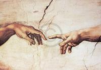 PGM Michelangelo - Creazione di Adamo Kunstdruk 100x70cm