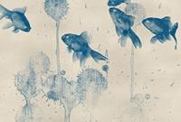 Wizard+Genius Blue Fish Vlies Fotobehang 384x260cm 8-banen