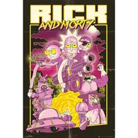 Gbeye Rick And Morty Action Movie Poster 61x91,5cm