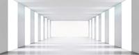 Dimex White Corridor Vlies Fotobehang 375x150cm 5-banen