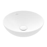 Villeroy & Boch Loop & friends opzetwastafel 38cm rond m/overl C-plus stone white 4a4500rw