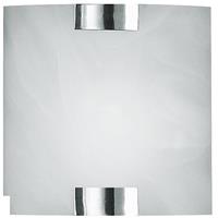 BES LED Led Wandlamp - Wandverlichting - Trion Mata - E14 Fitting - Vierkant at Chroom - Aluminium