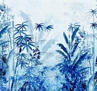 Komar Blue Jungle Vlies Fototapete 300x280cm 3-Bahnen