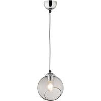 BES LED Led Hanglamp - Trion Klino - E27 Fitting - 1-lichts - Rond at Chroom Rookkleur - Aluminium