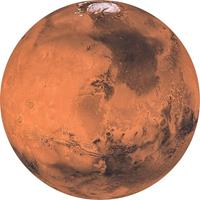 Komar Mars Vlies Fotobehang 125x125cm rond