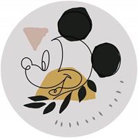 Komar Mickey Modern Art Zelfklevend Fotobehang 125x125cm rond